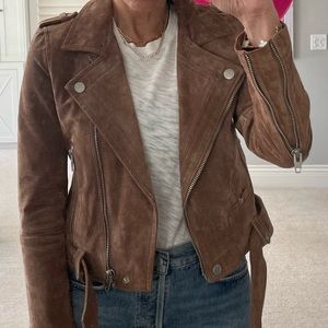 Blank NYC Suede Moto Jacket - Small